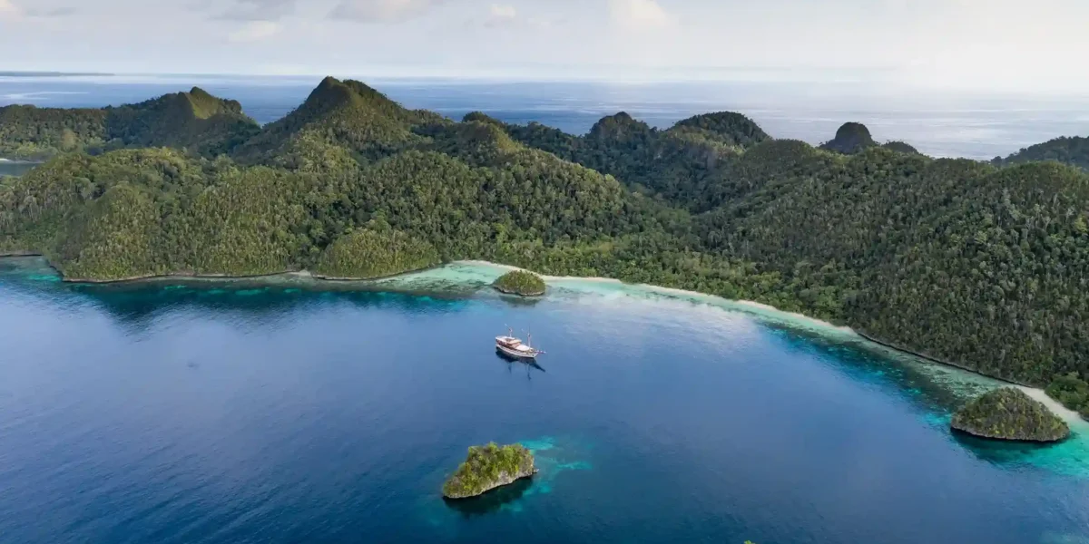 Vogelperspektive von Raja Ampat