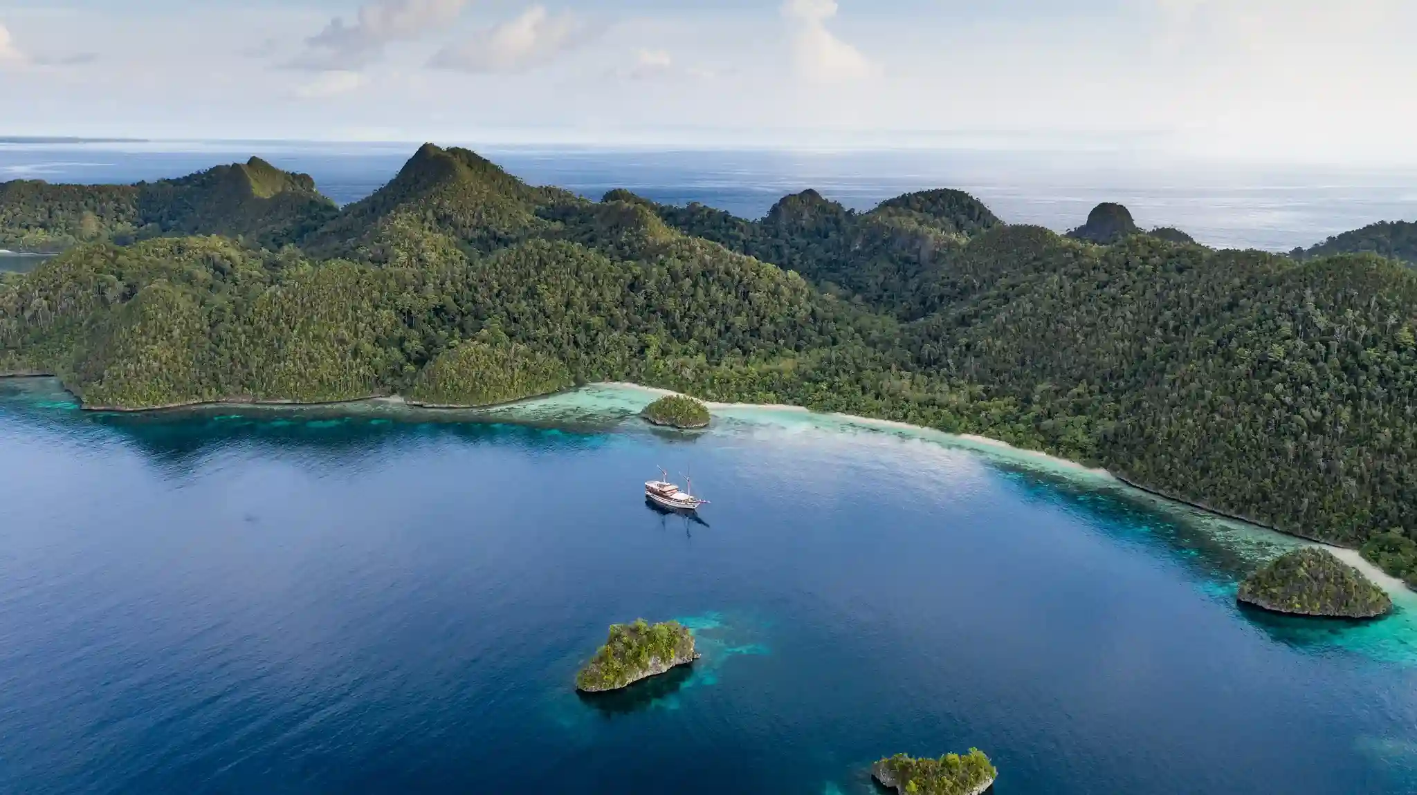 Vogelperspektive von Raja Ampat