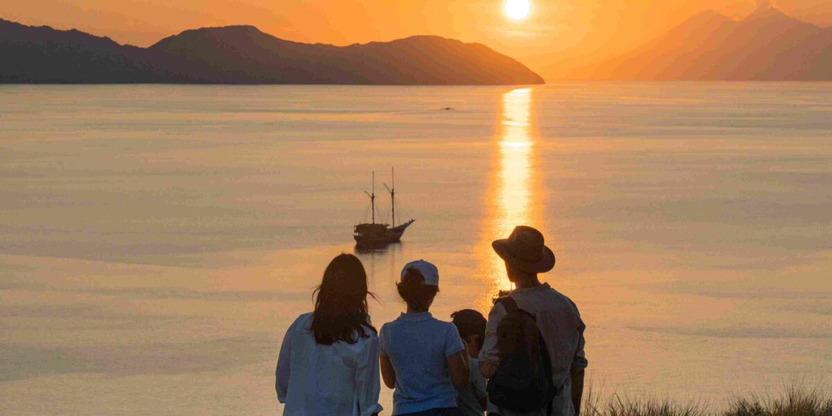 Familienurlaub der Insel Komodo