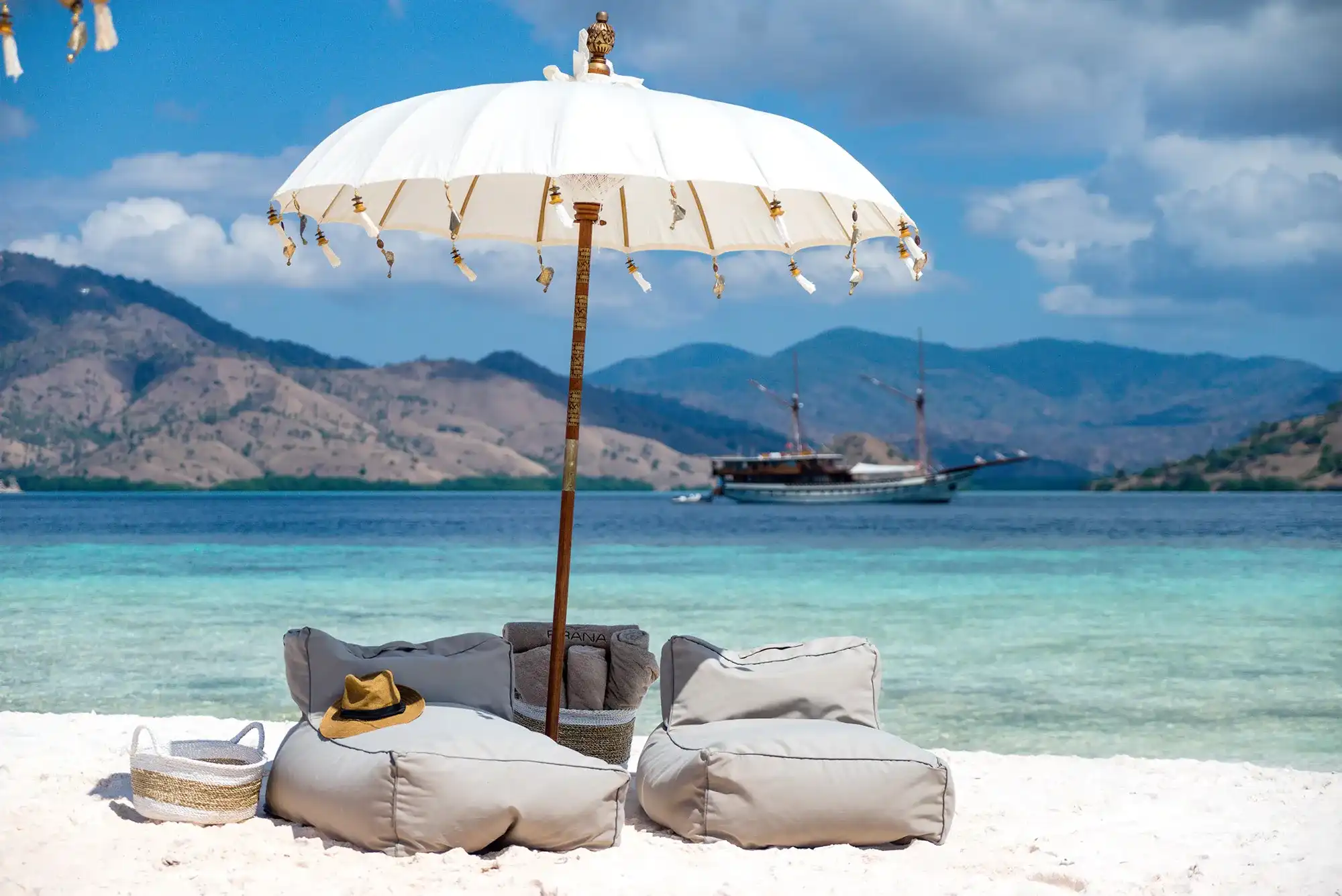 Beach Setup | Komodo to Sumbawa Tour | Komodo Tour | Komodo Luxury