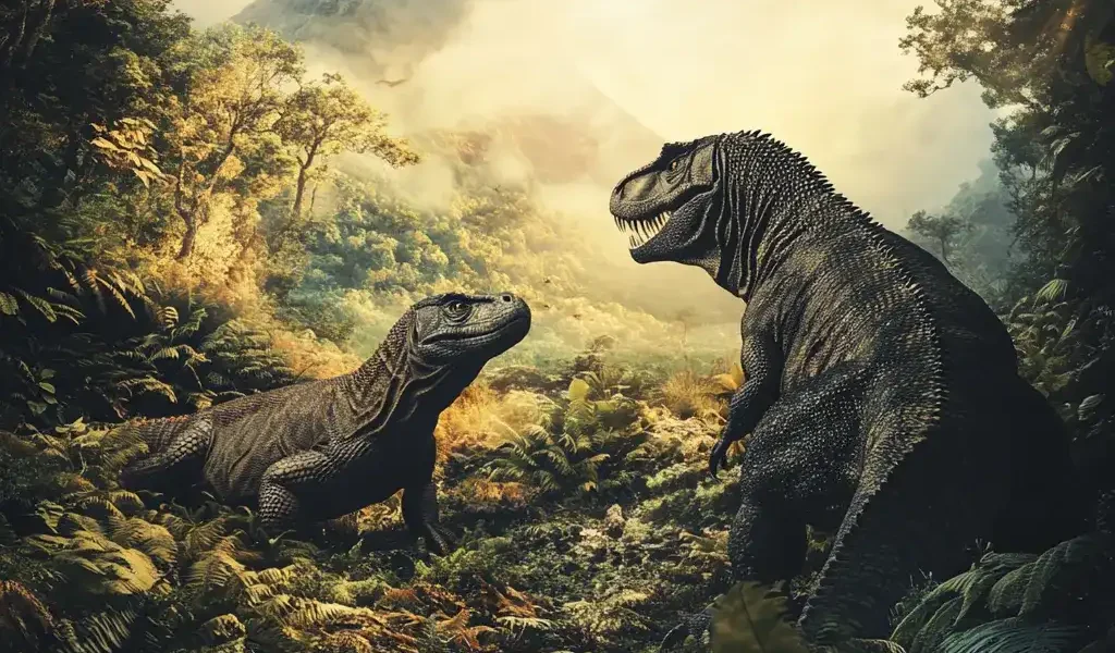 Komodowaran Dinosaurier | Illustration | Komodo Luxury