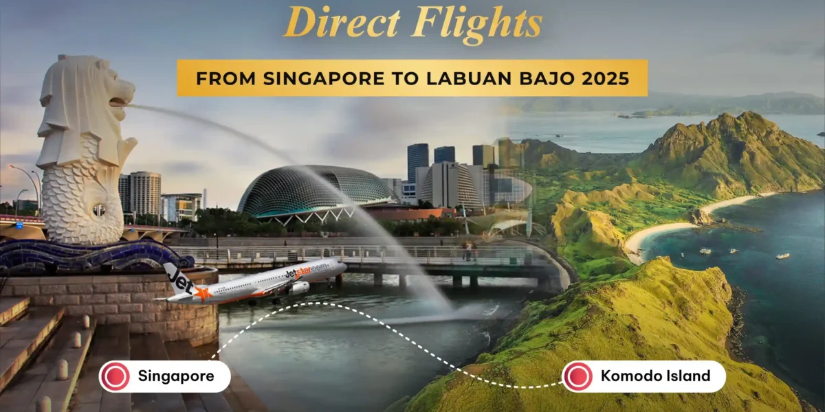 Direktflug von Singapur zur Insel Komodo