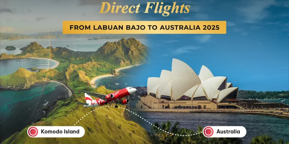 Direktflug von Labuan Bajo nach Australien | Komodo Luxury