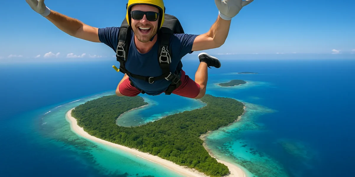 Solo-Fallschirmspringen auf Karimunjawa | Komodo Luxury