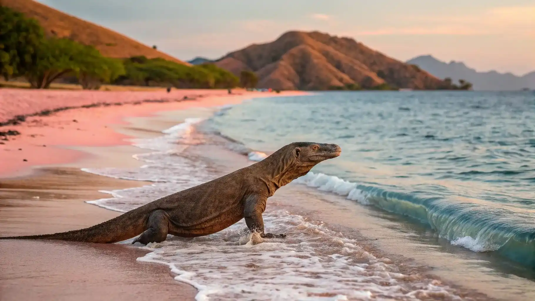 Komodowaran Pink Beach Komodo | Komodo Luxury