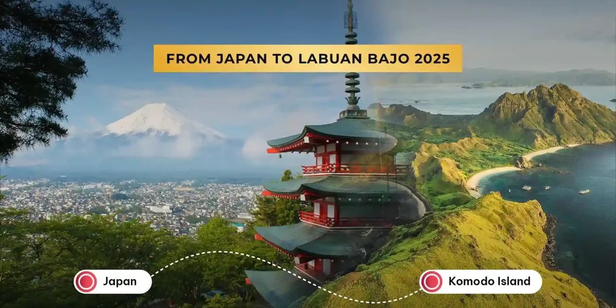Wie kommt man von Japan zur Insel Komodo?