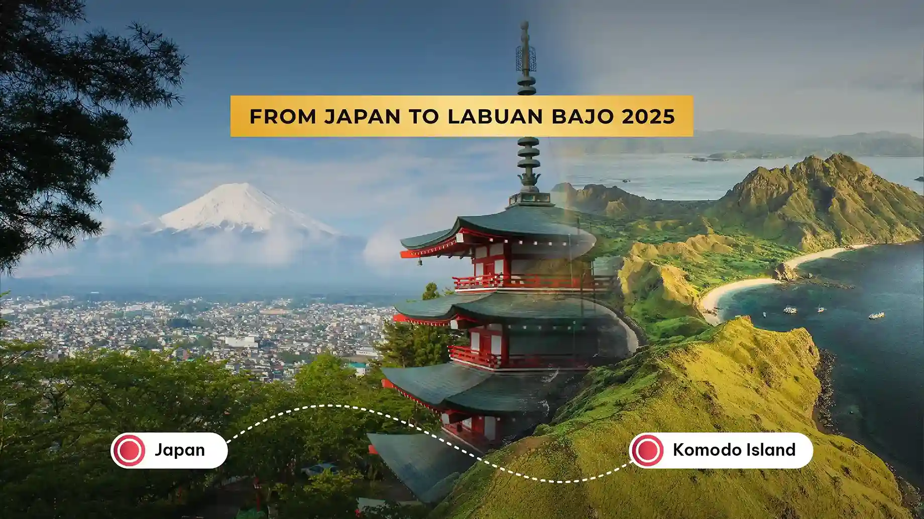 Wie kommt man von Japan zur Insel Komodo?
