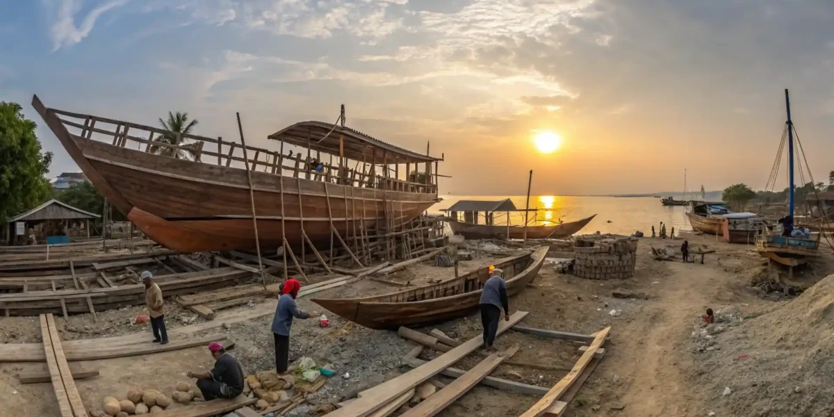 صناعة Phinisi في بولوكومبا | بناء القوارب Komodo Luxury