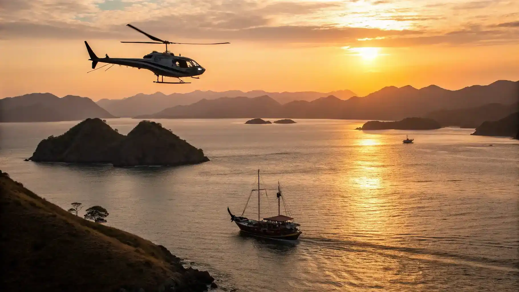 Helikopter Tour Segeltörn auf Komodo | Komodo Luxury