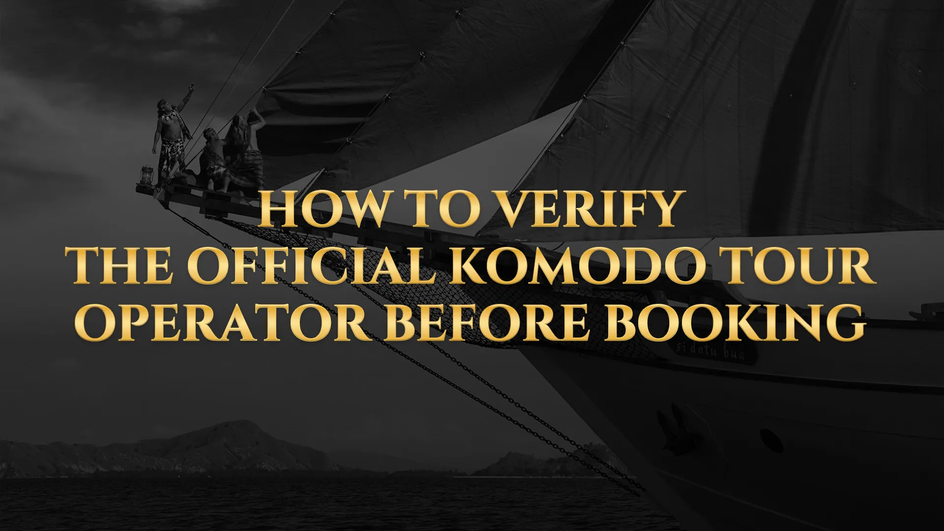 So überprüfen Sie vor der Buchung, ob es sich um den offiziellen Komodo Tour handelt | Komodo Luxury